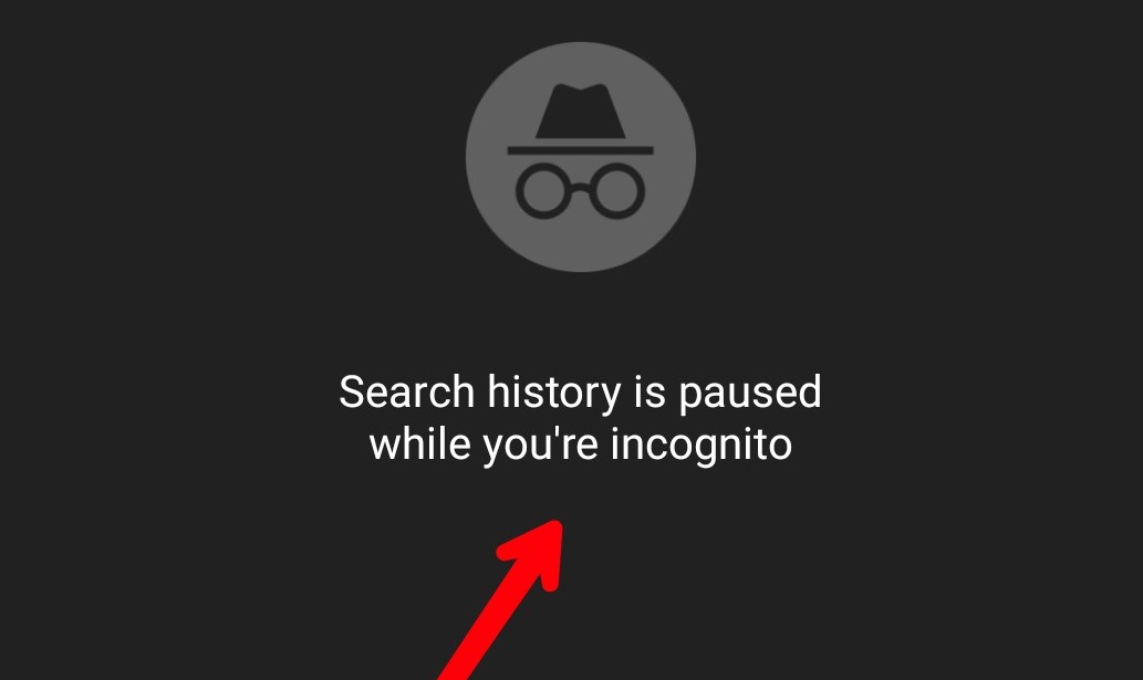 Pestaña de incognito movil